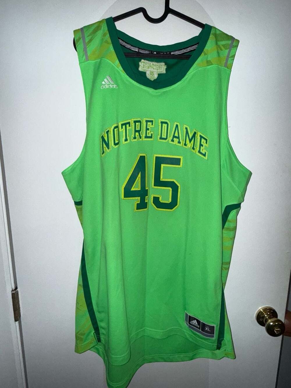 Adidas Notre Dame Fighting Irish 2013 "Never Stop Fighting" Basketball Jersey